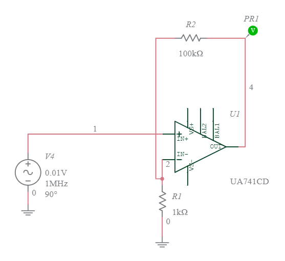 Frequency Response Multisim Live