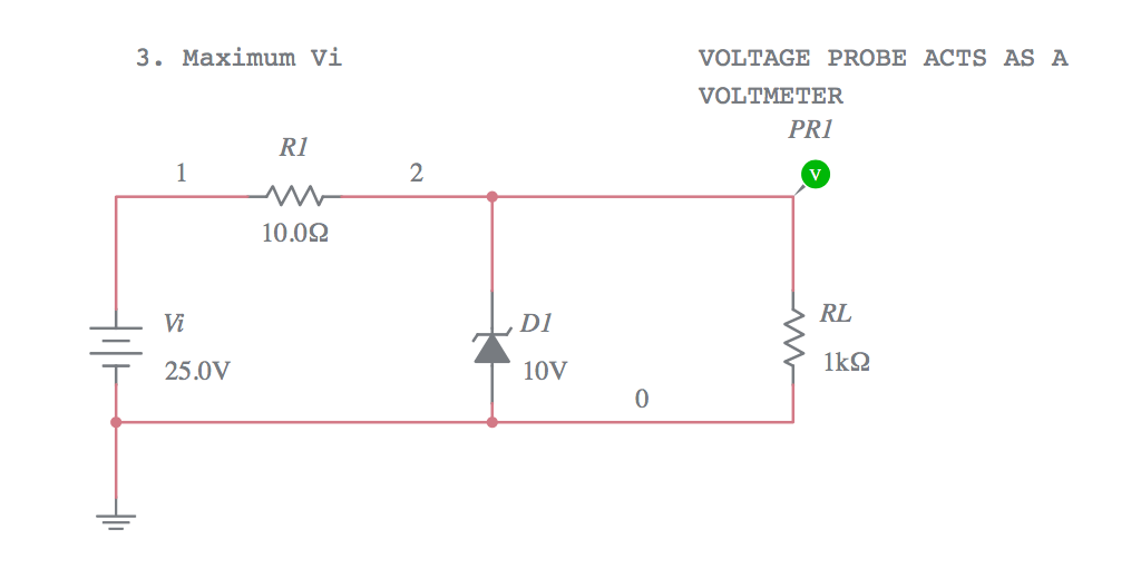 Copy of DESIGN OF ZENER DIODE REGULATOR CIRCUIT2 Multisim Live