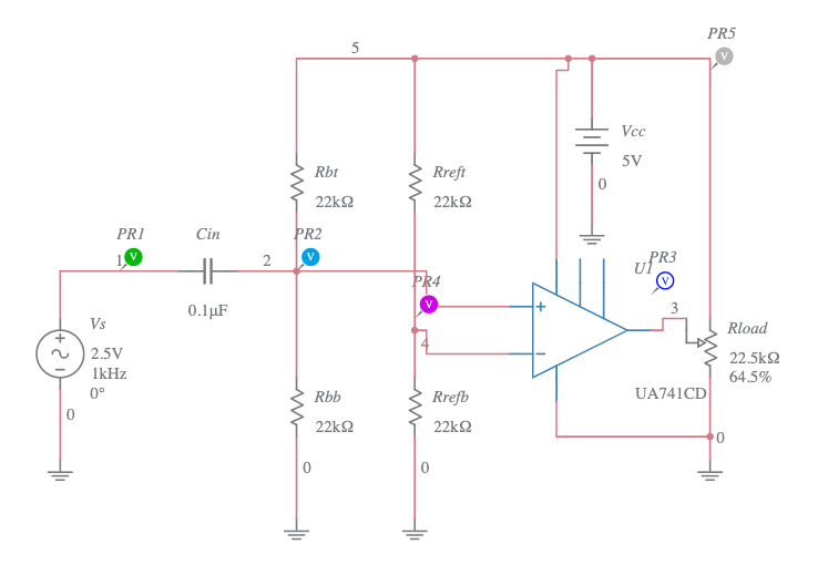 Comparator ACCoupled Sine To Square Wave Converter Multisim Live