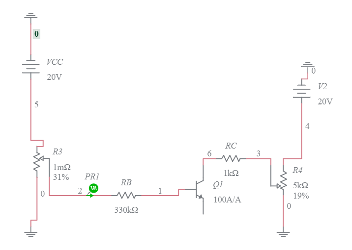 Day 23 Voltage divider potentiometer Multisim Live