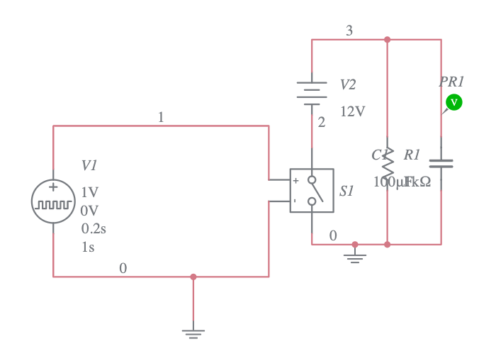 Pulse voltage Source Multisim Live