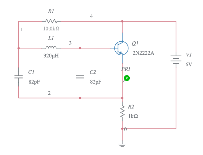 Colpitts Oscillator Multisim Live