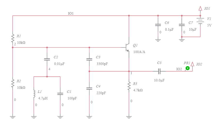 LC Oscillator Circuit Multisim Live