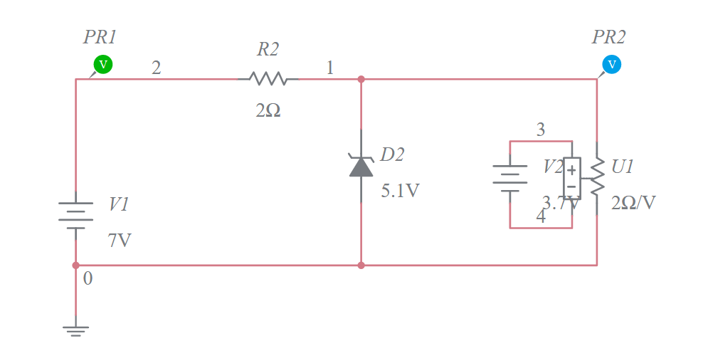 5.1V Zener Diode Voltage Regulator Multisim Live