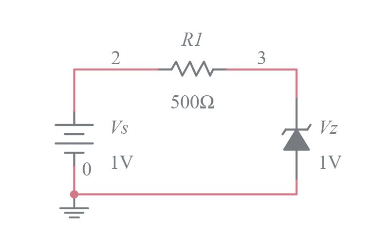 zener diode Multisim Live