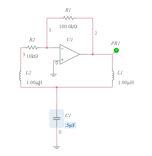 Hartley Oscillator Op Amp (no Chirping) Multisim Live