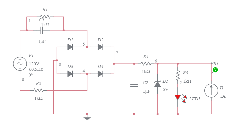 Transformerless Power Supply Multisim Live