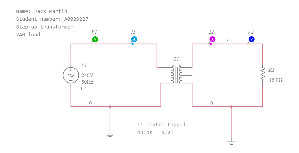 Step Up Transformer Diagram