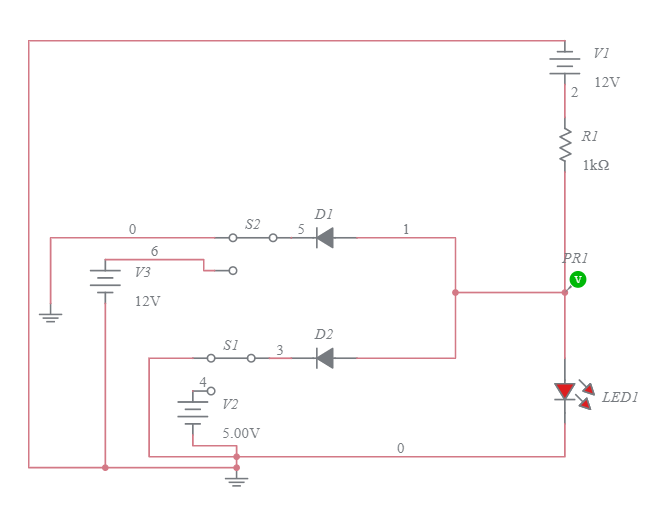 logic gates using discrete components) Multisim Live