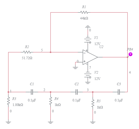 RC phase shift oscillator using opamp (1) Multisim Live
