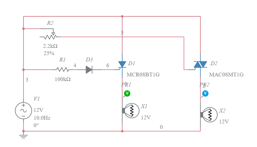 Copy of Difference Between SCR and Triac Multisim Live