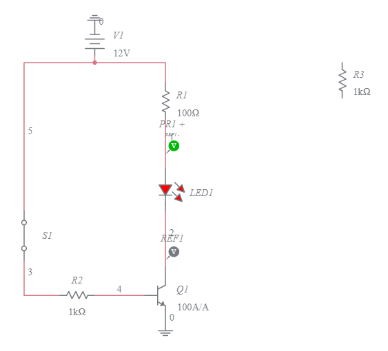 Transistor As a Switch Multisim Live