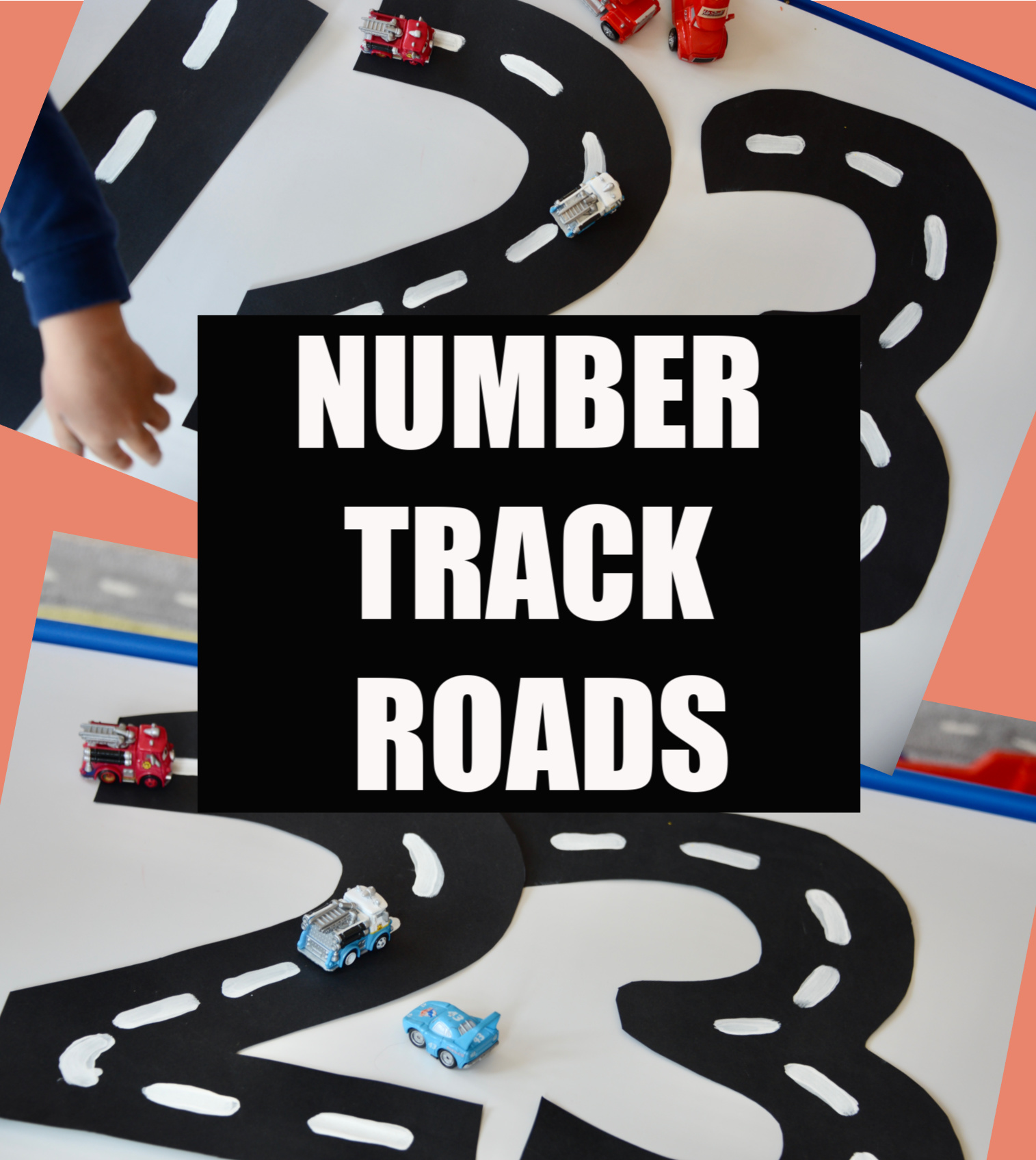 Number Roads Toddler Learning Activity