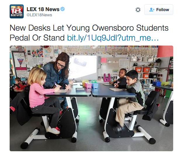 Primary School Teacher Installs Pedal Desks In Her Classroom Mumslounge