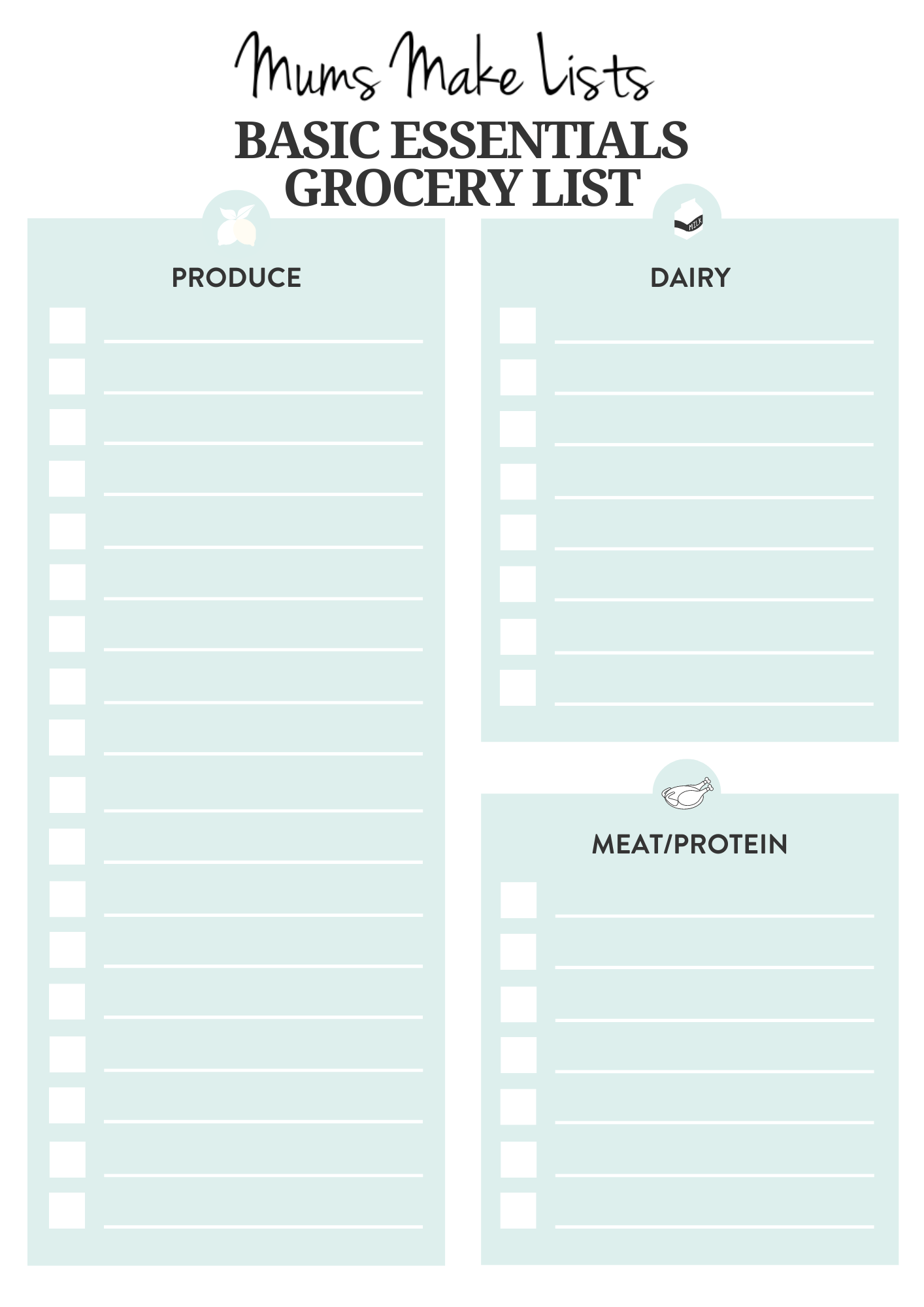 The best way to plan your weekly grocery list