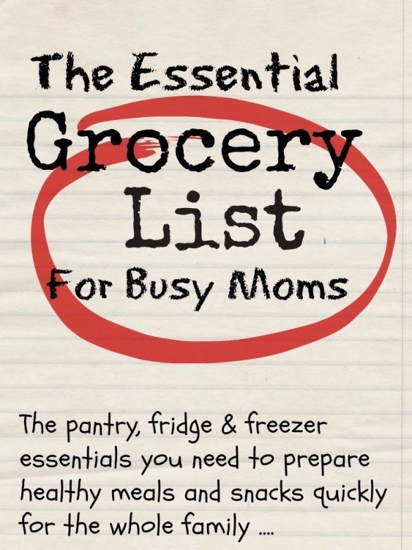 Essential Grocery List Mums Make Lists