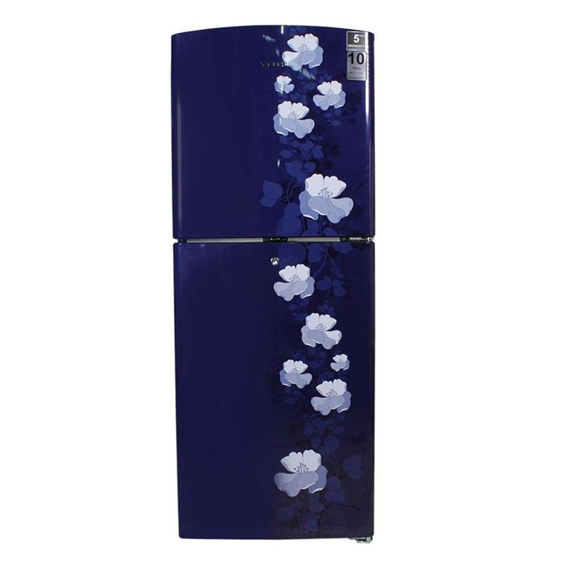 Yasuda 230L Double Door Refrigerator YSDH230BF Blue Floral Send Gifts and Money to Nepal