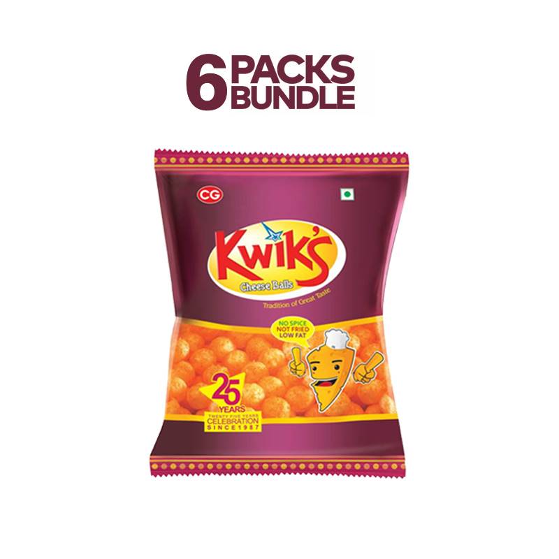 CG Kwiks Cheese Balls (42 g) x 6 Packs Send Mother's Day Gifts and Money to Nepal Online from