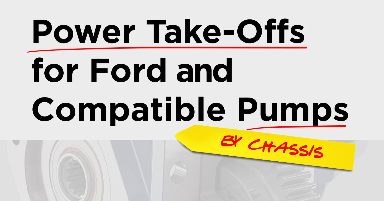 Hydraulic Pumps for Power Takeoffs on Ford Trucks