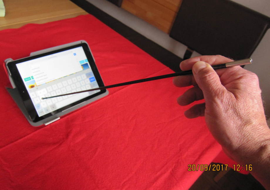 Mundstab Mouthstick iPad Handstab