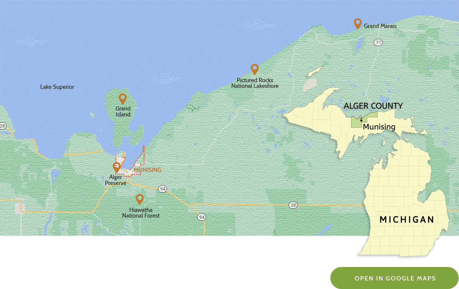 About Munising Michigan Visitors Bureau