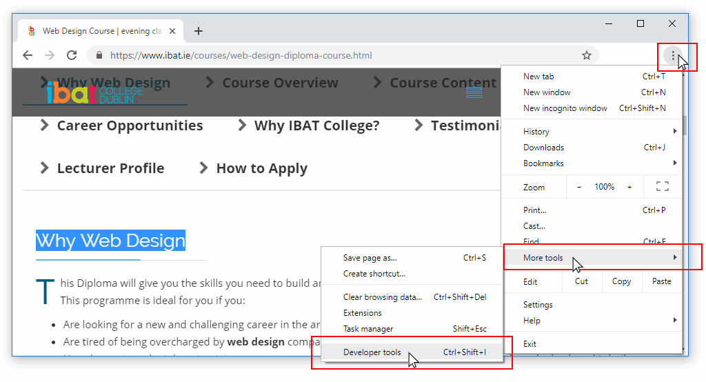 Working with  Browsers  Design & Development Tutorials