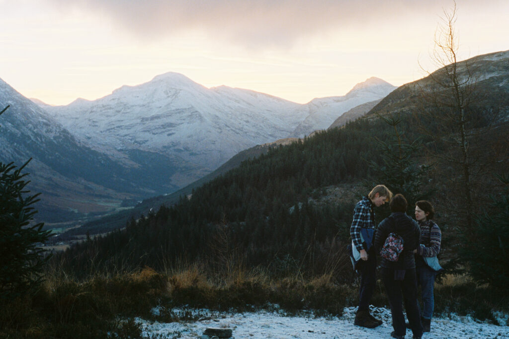 Glen Nevis covered in snow in December, Scotland