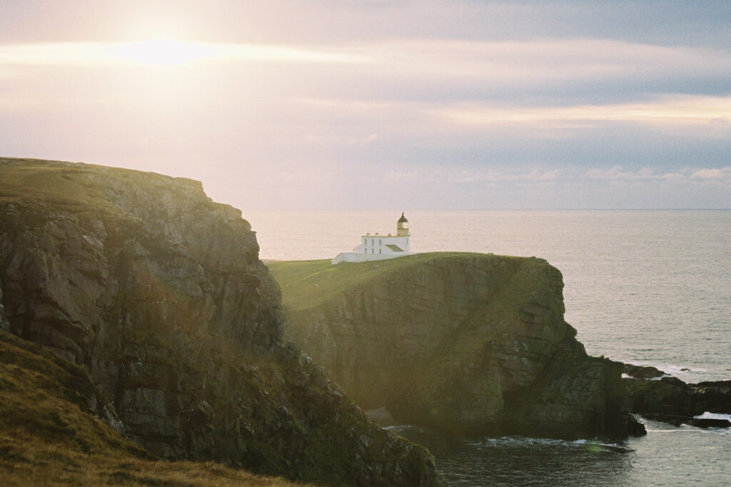Lightouse on top of cliff, Stoer, Assynt