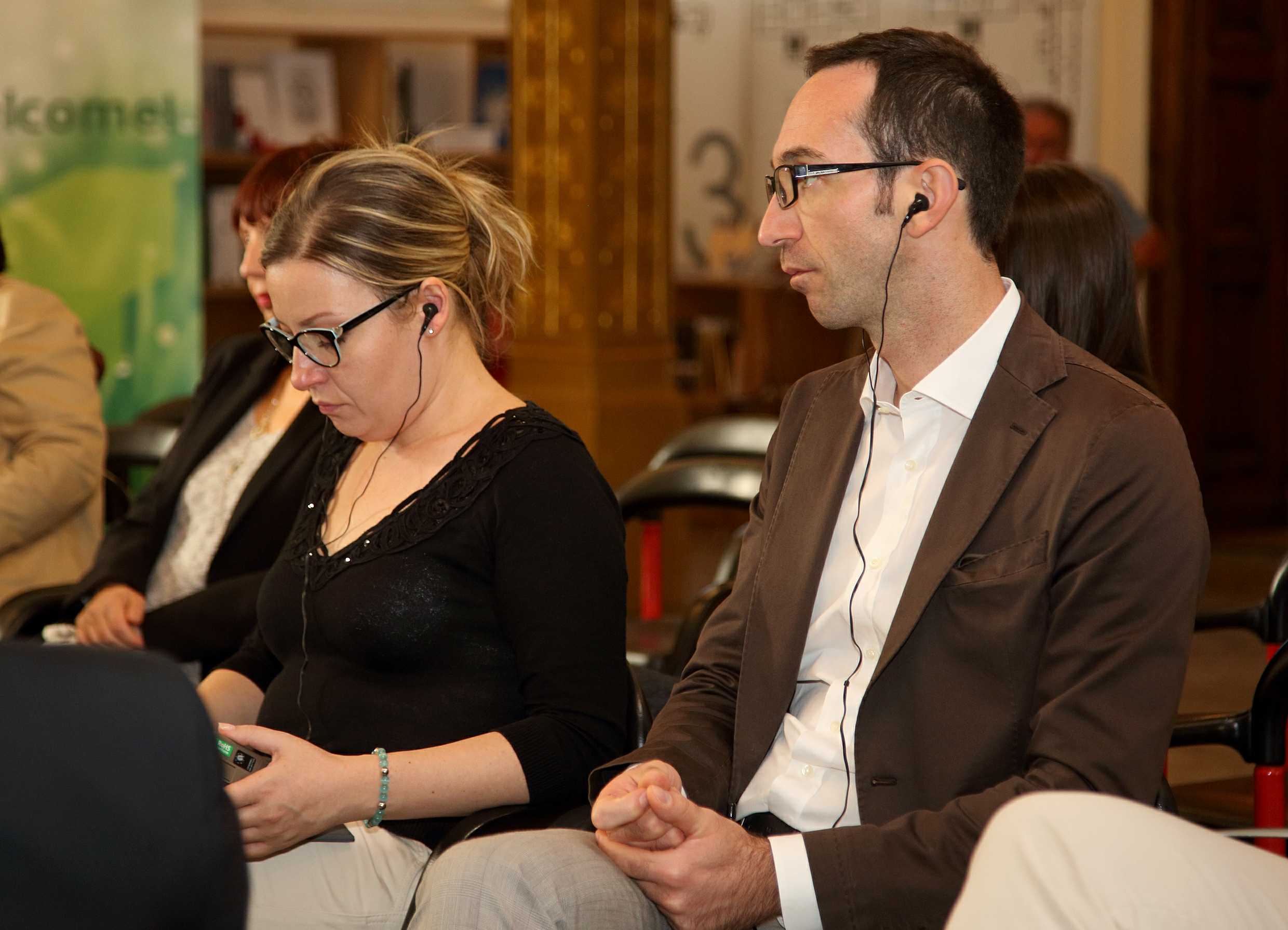 Emanuela Albanesi („Effettoluce“) i Alessandro Carlorosi (Udruga “Il Paesaggio dell’eccellenza”)