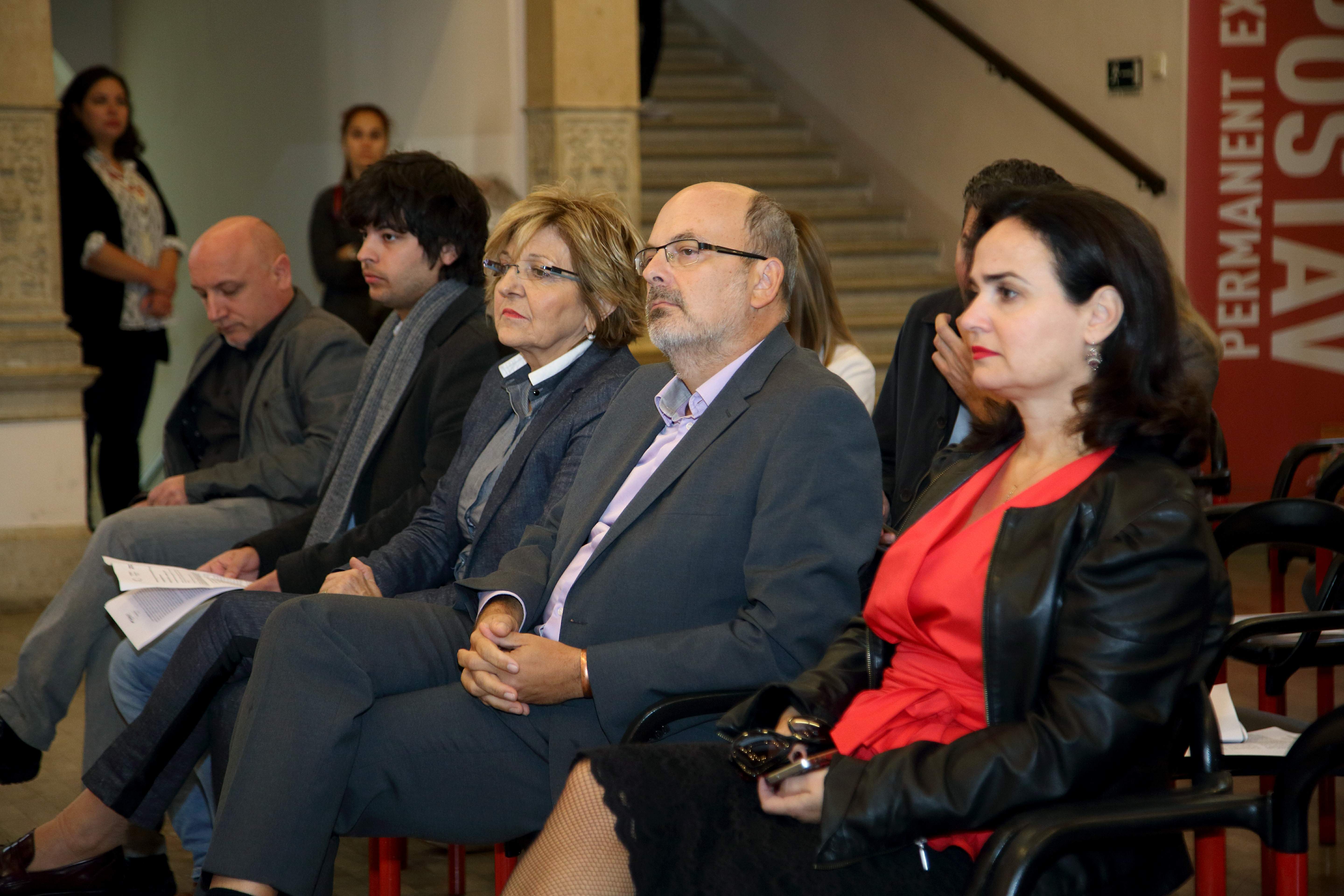 Siniša Bizović (Spona Classics), Marin Maras (violinist), Vesna Jurić Bulatović (Marketing i PR MUO), Tedi Lušetić (zamjenik pročelnika GUOKS-a Zagreb) i Iva Hraste Sočo (pomoćnica ministra kulture RH)