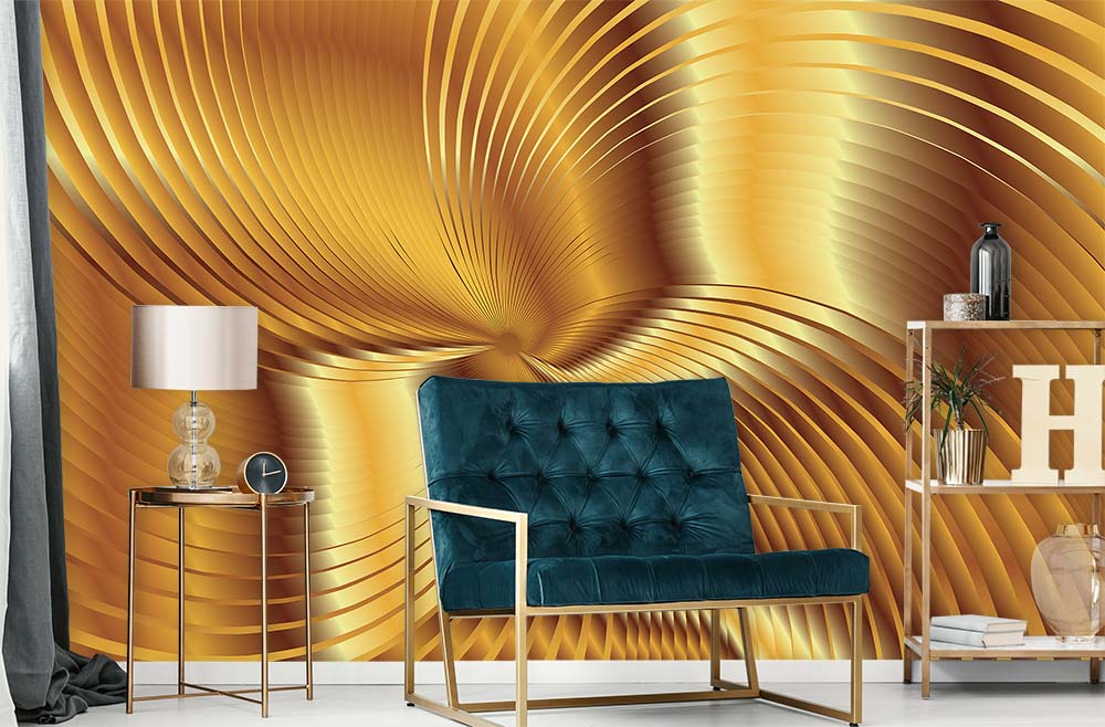 Wallpaper Mural Gold Muralunique
