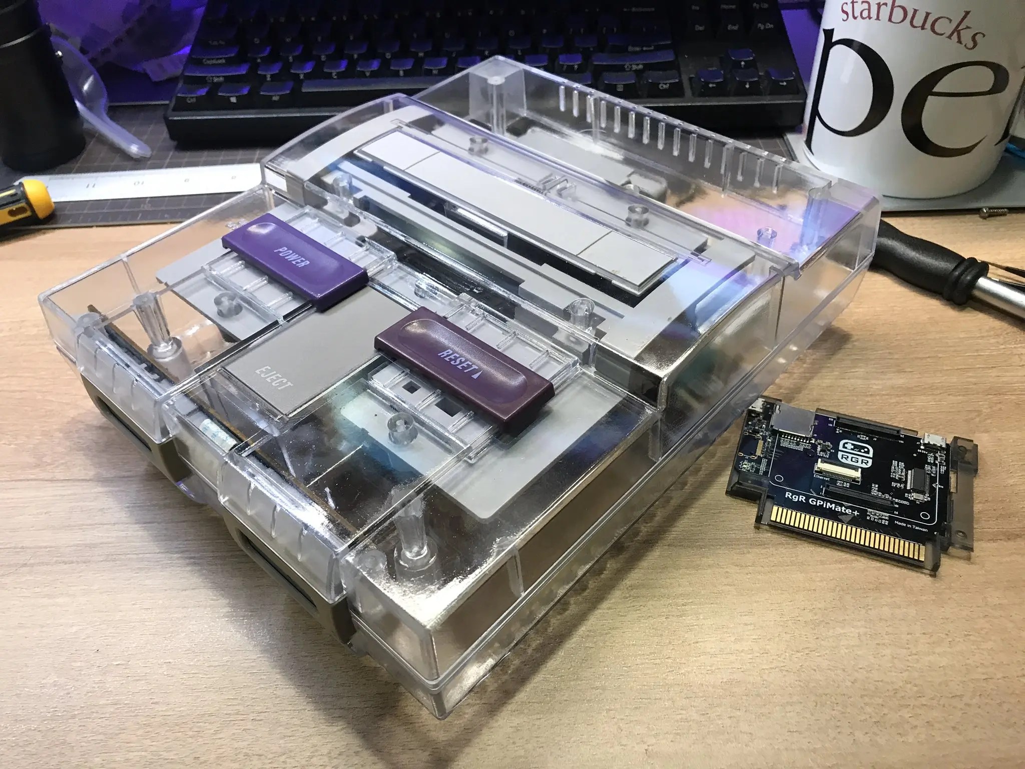 Super Nintendo Replacement Case Crystal Clear Muramasa Entertainment