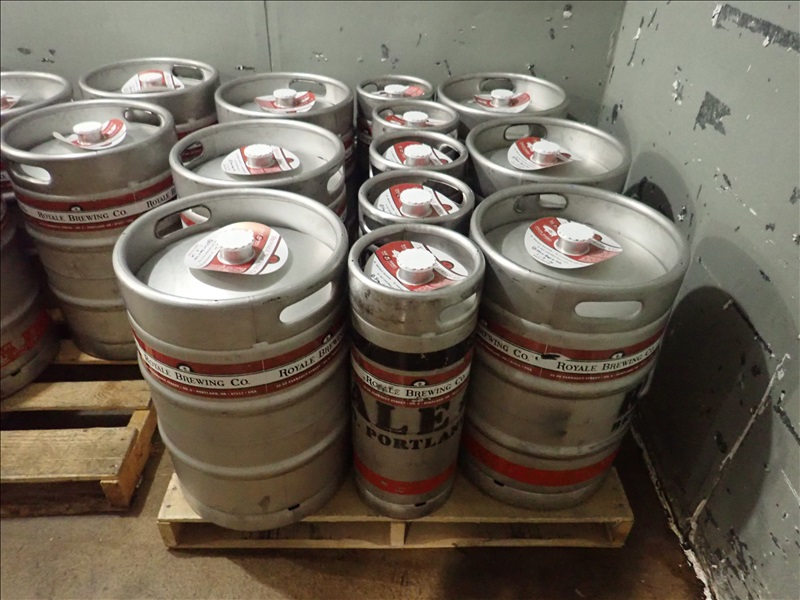 APPROX. (230+/) 1/2 BARREL KEGS ROYALE BREWING ONLINE ONLY James