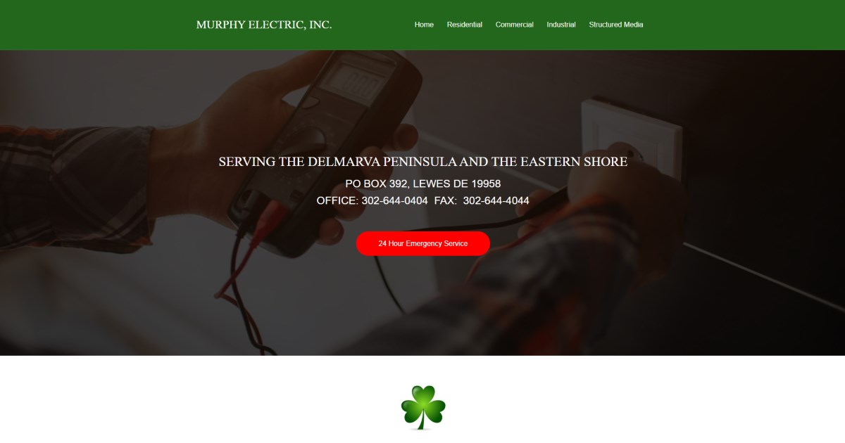 Murphy Electric, Inc. Serving the Delmarva Peninsula and the Eastern
