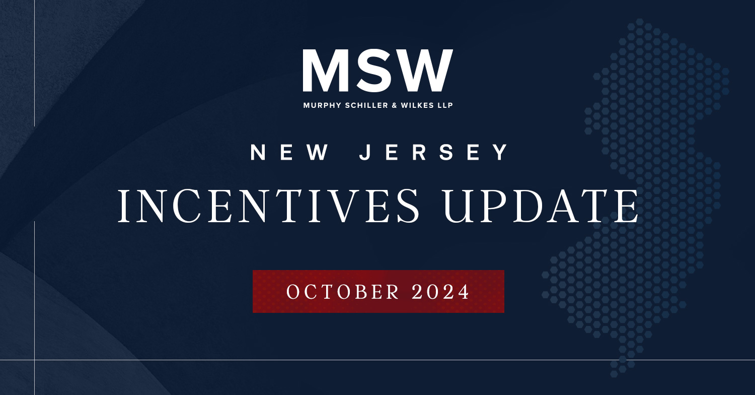 New Jersey Incentives Update (October 2024) MSW
