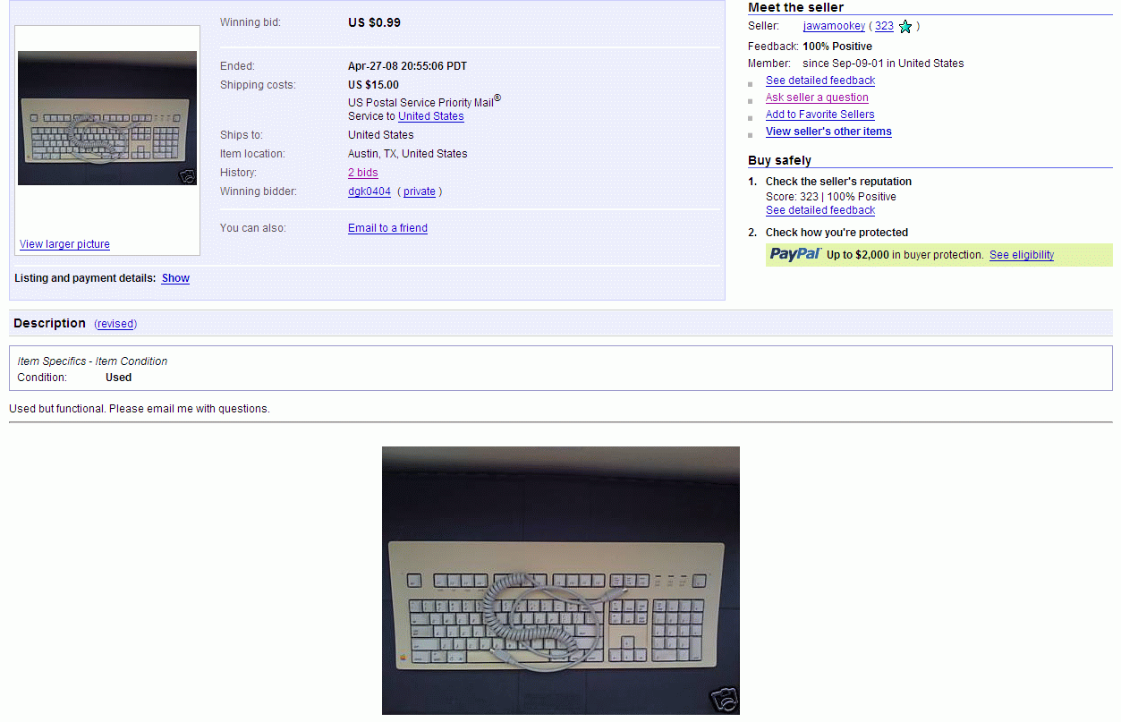 eBay bidding problem