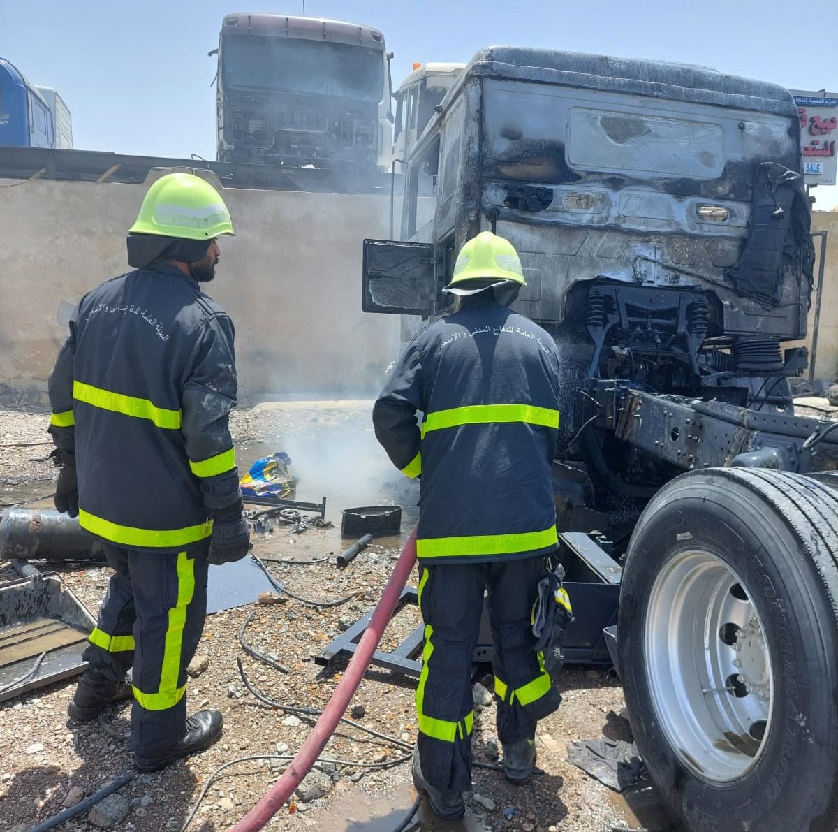 One injured in vehicle fire in Oman