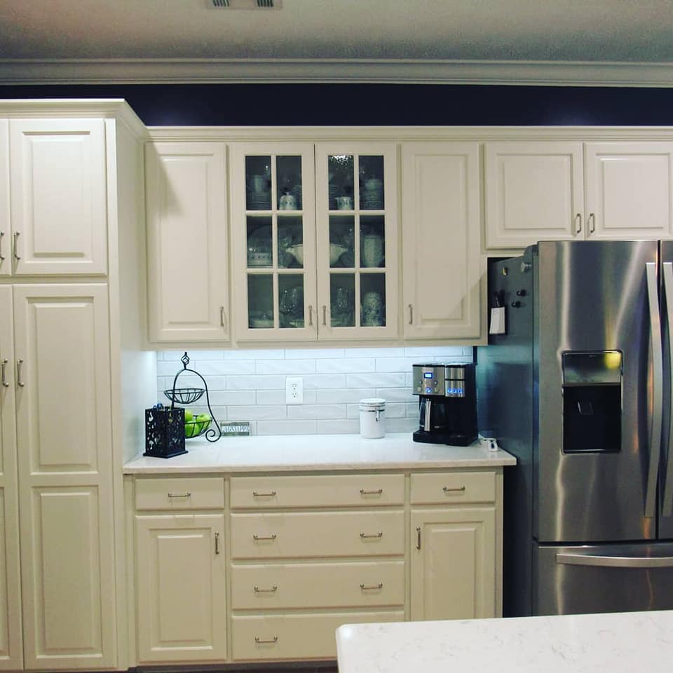 Navy and OffWhite Kitchen Renovation Muse Kitchen and Bath