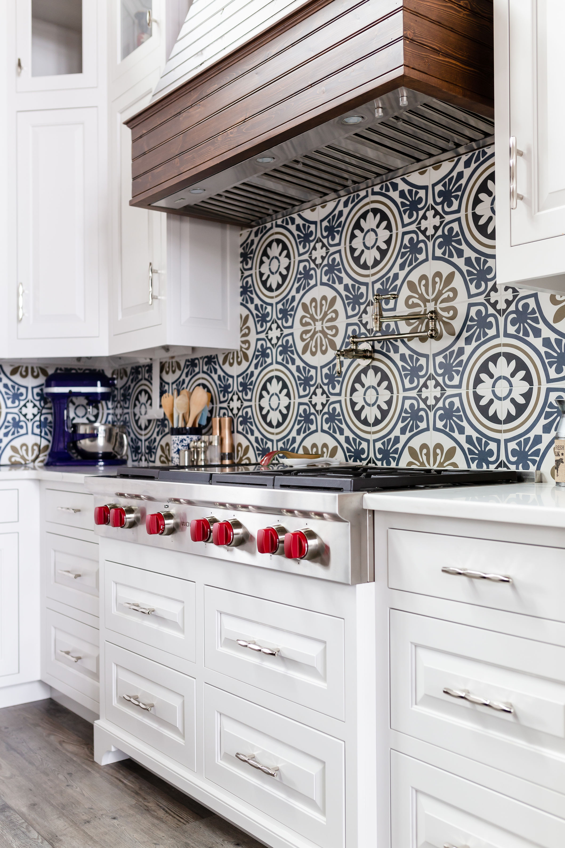 Patterned Lake House Kitchen Muse Kitchen and Bath