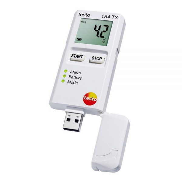 USB Data logger testo 184 T3 Temperature data logger for transport