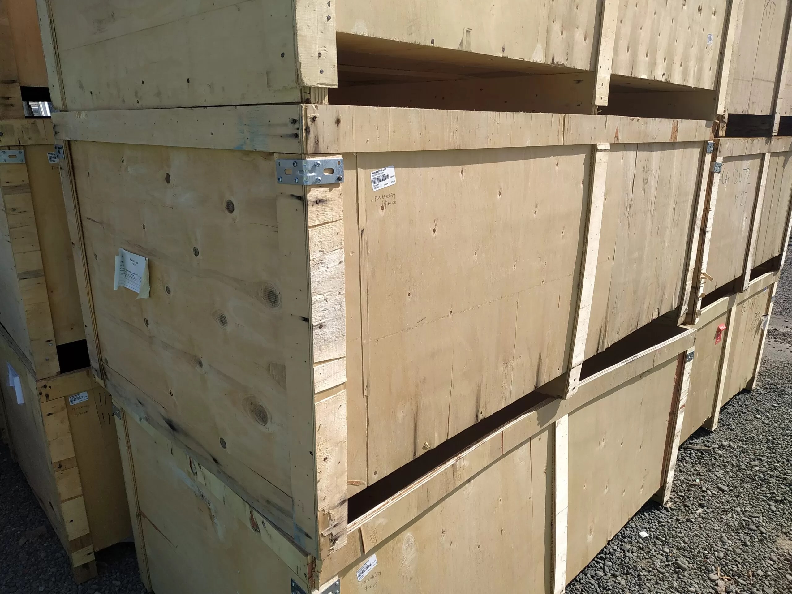 Packing Boxes Wooden Untreated Musgroves in Christchurch
