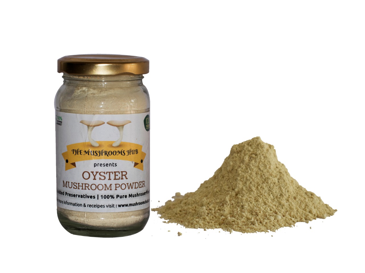Oyster Mushroom Powder (100 gm) The Mushrooms Hub