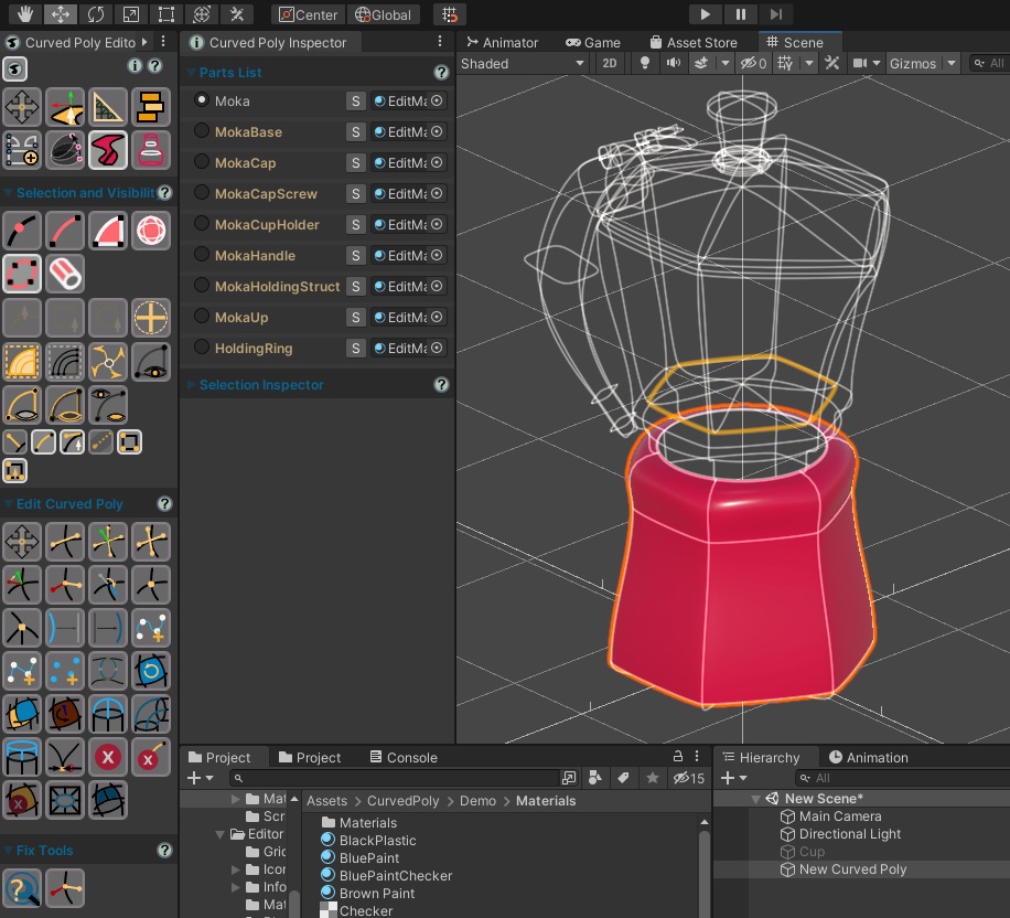 Fig. 6 Editing Tools Set