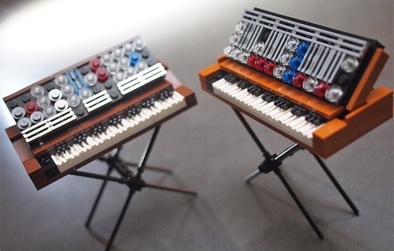 Awesome Lego Keyboard Synthesizers Musical Brick