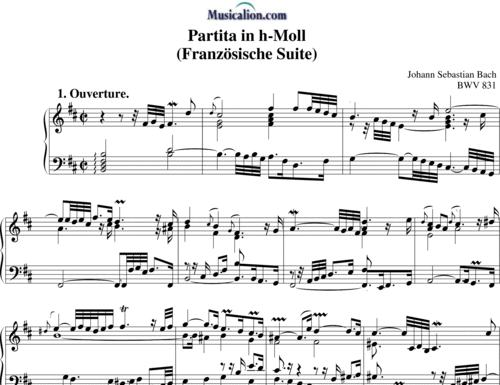 Englische Suite I in ADur Nr. 3 Courante I (BWV 806) Johann