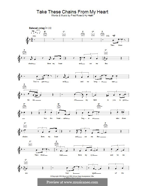 Take These Chains from My Heart by F. Rose, H. Heath on MusicaNeo