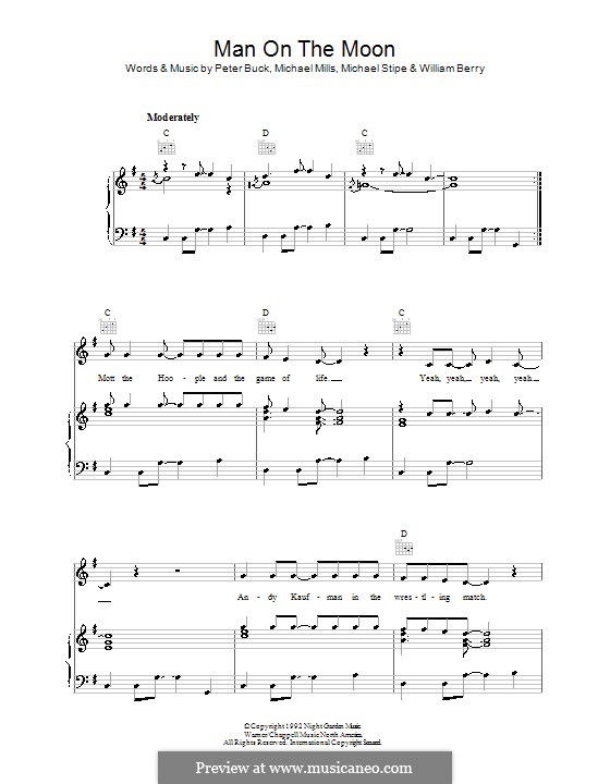 Man on the Moon (R.E.M.) by M. Mills, M. Stipe, P. Buck, W. Berry on