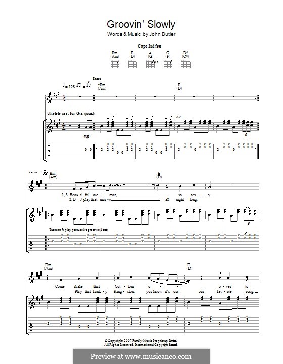 Groovin' Slowly by J. Butler sheet music on MusicaNeo
