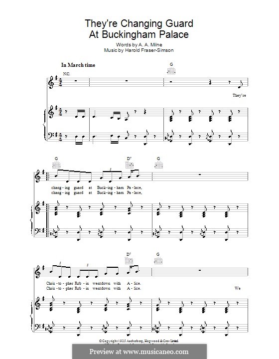They're Changing Guard at Buckingham Palace by H.F. Simson on MusicaNeo