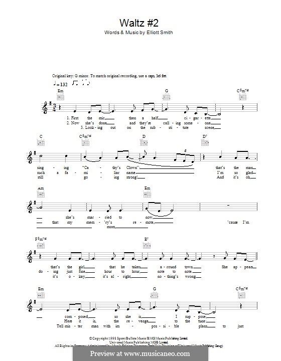 Waltz No.2 (XO) by E. Smith sheet music on MusicaNeo